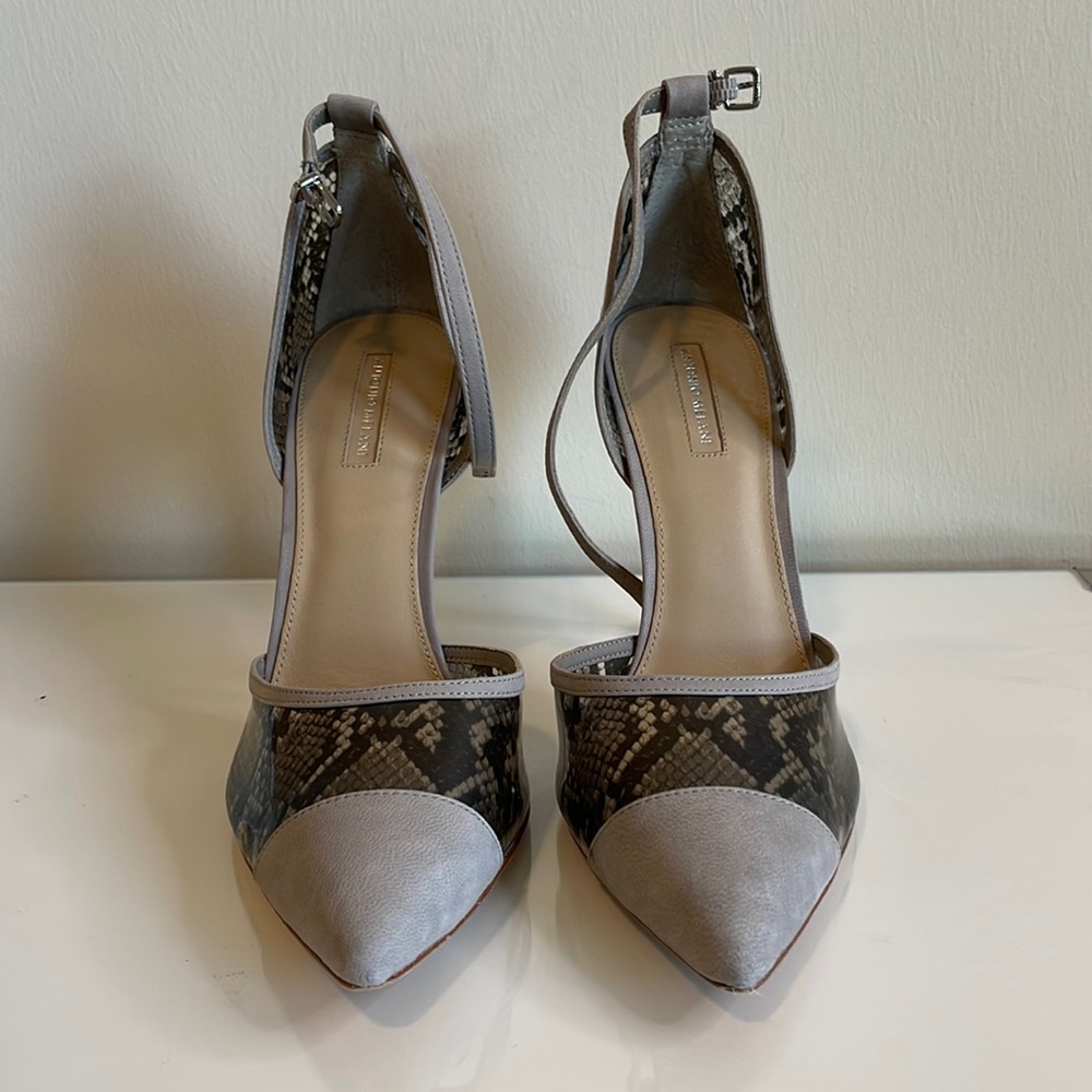 Antonio Melani Grey D’orsay Heels Size 11M